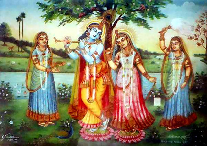 Radha, Krishna and Manjari Seva